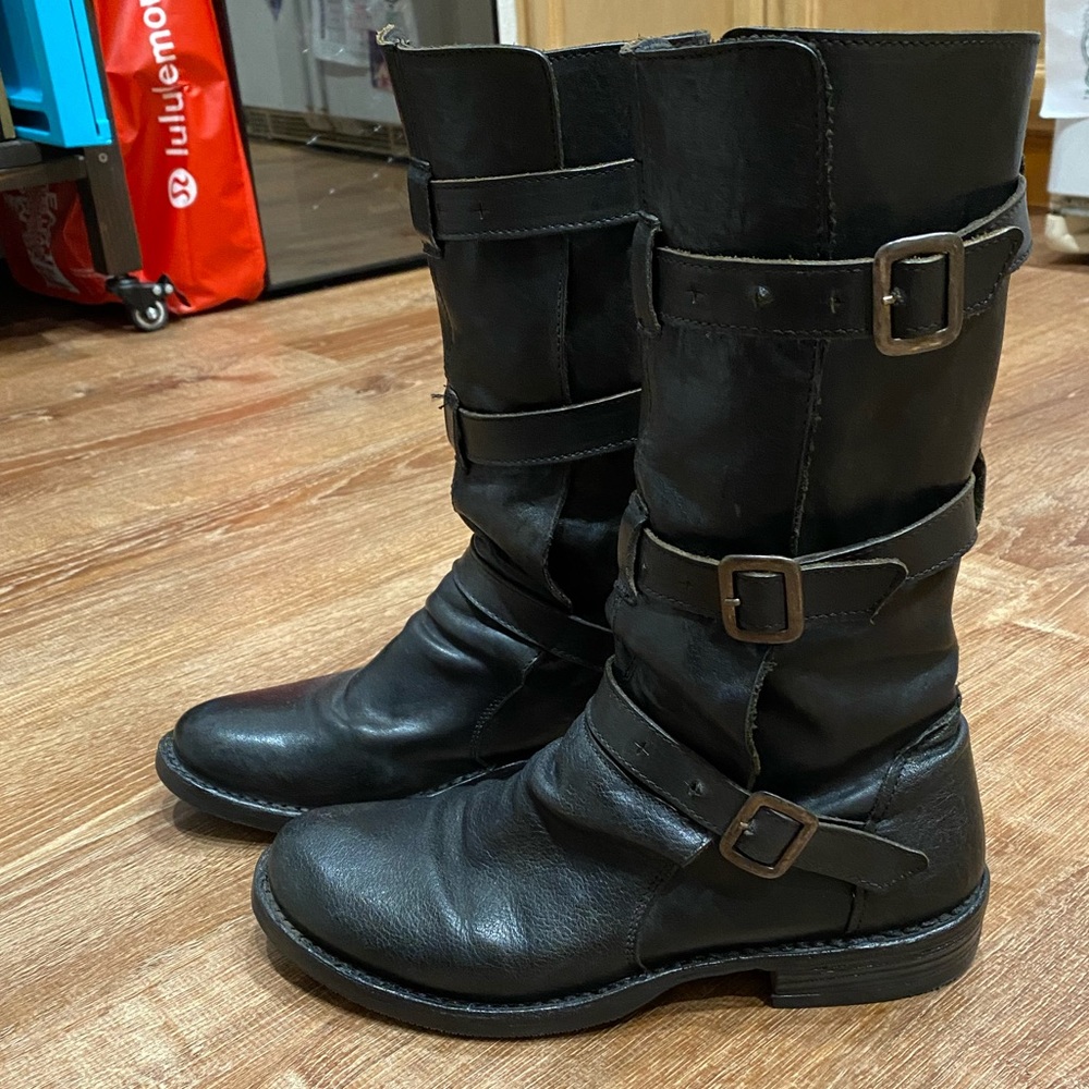 Fiorentini + Baker Leather Moto Boots